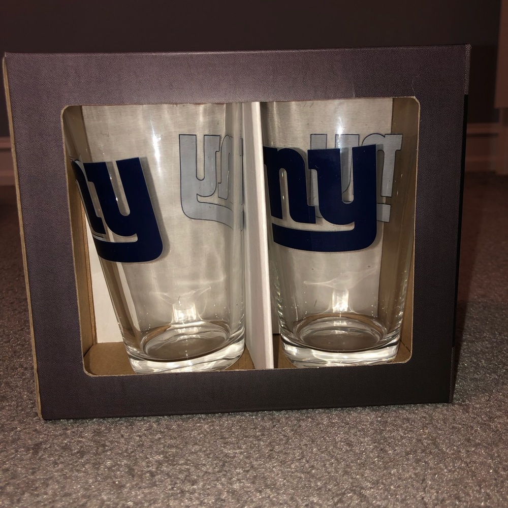 NWT NY GIANTS 🏈 Pint Glasses 🍺 - Picture 3 of 6